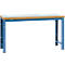 Manuflex Werkbank Profi Standard, Tischplatte Kunststoff B 1750 x T 700, brillantblau