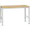 Manuflex werktafel UNIVERSAL Standaard, 1500 x 1000 mm, multiplex natuur, lichtgrijs
