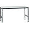 Manuflex werktafel UNIVERSAL Standaard, 1750 x 1000 mm, kunststof lichtgrijs, antraciet