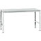 Manuflex werktafel UNIVERSAL Standaard, 1750 x 1000 mm, melamine lichtgrijs, lichtgrijs