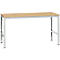Manuflex werktafel UNIVERSAL Standaard, 1750 x 1000 mm, multiplex natuur, lichtgrijs
