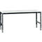 Manuflex werktafel UNIVERSAL Standaard, 2000 x 1000 mm, kunststof lichtgrijs, antraciet