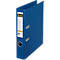 Blauwe ordner met wit label en de tekst "bene".