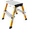 Marche-pied double Rolly, 2 x 2 marches, jaune