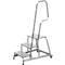 Marche-pied KRAUSE, avec main courante et roues, 3 marches, hauteur 0,6 m, 11 kg