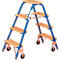 Marche-pied sur roues en Leichtstahl®, 4 marches