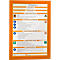 Marco informativo DURABLE Duraframe, DIN A4, 2 piezas, naranja