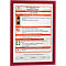 Marco informativo DURABLE Duraframe, DIN A4, 2 piezas, rojo