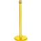 Yellow stanchion with a round base and black top.