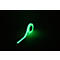 Glowing tape roll. Green tape on a black background, glows in the dark.