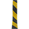 Marquage de signalisation, pour l'extérieur, 25 mm x 25 m, 4 rouleaux, noir/jaune