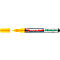 Marqueur permanent jaune Edding 51 Ecoline avec capuchon ouvert.