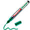 Marqueur vert Edding 51 avec bouchon ouvert et trait de couleur. Inscription 'edding 51', 'paint marker' et 'EcoLine'.