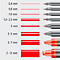 Marqueur feutre universel Lumocolor STAEDTLER, M, résistant à l’eau, rouge, 10 p.