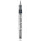 Marqueur métallique Karin Déco Brush, pour surfaces noires &amp; blanches, résistant à la lumière, permanent, 1 pièce, argenté