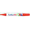 Marqueur permanent Artline 90, pointe bisautée, rouge, 12 pièces
