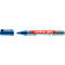 Mains tenant un marqueur noir Edding 361 et un stylo blanc. Le marqueur est marqué en rouge et gris.
