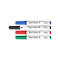 Marqueur pour tableau blanc MAUL, pointe XL, couleurs assorties, lot de 4