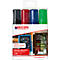 Marqueurs craies 4090 edding 4-15mm, 1 x noir, 1 x rouge, 1 x bleu, 1 x vert