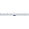 Ruler with black markings in centimeters. An inscription of "STAEDTLER" is attached to the bottom.
