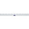 Ruler with markings. Light gray, transparent. Black dots and lines mark the units of measurement.