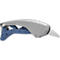 Martor 610 XDR veiligheidsmes, 3-in-1 hendel, automatische terugtrekking lemmet, metaal detecteerbaar, L 158 x B 27 x H 76 mm, staal/aluminium/kunststof, blauw