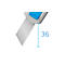 Martor veiligheidsmes SECUNORM 540, automatisch teruglopend mes, L 143 x B 17 x H 31 mm, 36 mm snijdiepte