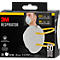Masque de protection respiratoire 3M 8710E, à usage unique, type masque à particules FFP1, EN 149:2001 + A1:2009, sans valve, polypropylène, blanc, 3 pièces
