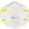 Masque de protection respiratoire 3M 8710E, à usage unique, type masque à particules FFP1, EN 149:2001 + A1:2009, sans valve, polypropylène, blanc, 3 pièces