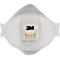 Masque de protection respiratoire 3M Aura Cool Flow 9332+, à usage unique, type masque à particules FFP3, EN 149:2001 + A1:2009, avec valve, polypropylène, blanc, 10 pièces
