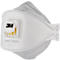 Masque de protection respiratoire 3M Aura Cool Flow 9332+, à usage unique, type masque à particules FFP3, EN 149:2001 + A1:2009, avec valve, polypropylène, blanc, 10 pièces