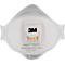 Masque de protection respiratoire 3M Aura Cool Flow 9332+, à usage unique, type masque à particules FFP3, EN 149:2001 + A1:2009, avec valve, polypropylène, blanc, 10 pièces