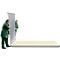 Materiaalcontainer MC 1100, gegalvaniseerd, ongemonteerd, met houten bodem
