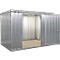 Materiaalcontainer MC 1400, gegalvaniseerd, gemonteerd, met houten bodem