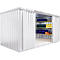 Materiaalcontainer MC 1400, gelakt, gemonteerd, met houten bodem