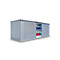 Materiaalcontainer MC 1600, gegalvaniseerd, ongemonteerd, met houten bodem