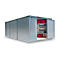 Materiaalcontainer model 1360, gegalvaniseerd, gemonteerd, met houten bodem