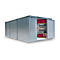 Materiaalcontainer model 1360, gegalvaniseerd, gemonteerd, met houten bodem