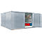 Materiaalcontainer model 1540, gegalvaniseerd, gemonteerd, met houten bodem