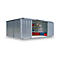 Materiaalcontainer model 1540, gegalvaniseerd, ongemonteerd, zonder bodem