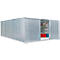 Materiaalcontainer model 1560, gegalvaniseerd, gemonteerd, met houten bodem