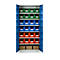 Materiaalkast MSI 2409, met 24 bakken, lichtgrijs/gentiaanblauw 