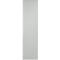 Grijze, langwerpige plank met drie schroeven.