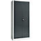 Materiaalkast - stalen - afsluitbaar - 5 OH - B 950 x D 400 x H 1935 mm - 4 verzinkte legborden - lichtgrijs/antracietgrijs - ons merk Schäfer Shop Select