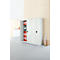 Materiaalkast - stalen - B 950 x D 400 x H 1935 mm - 4 legborden - afsluitbaar - lichtgrijs RAL 7035/ lichtgrijs RAL 7035 - ons merk Schäfer Shop Pure