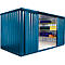Materialcontainer MC 1400, lackiert, montiert, mit Holzfussboden