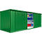 Materialcontainer MC 1600, lackiert, montiert, mit Holzfußboden