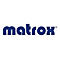 Blaues Matrox-Firmenlogo auf weißem Hintergrund.