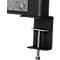 MAUL Cloison de bureau MAULconnecto Uplight, éclairage LED, 1600 x 500 mm, anthracite