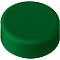 MAUL imanes redondos, plástico y metal, estructura fina, fuerza adhesiva 2 kg, ø 33 x 14 mm, verde, 20 unid.